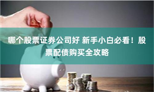 哪个股票证券公司好 新手小白必看！股票配债购买全攻略