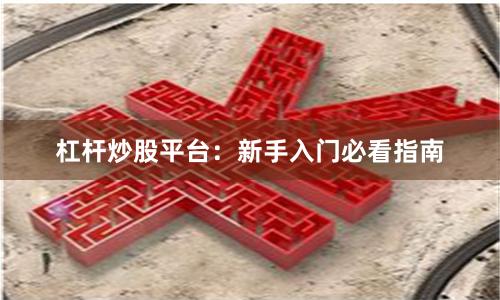 杠杆炒股平台：新手入门必看指南